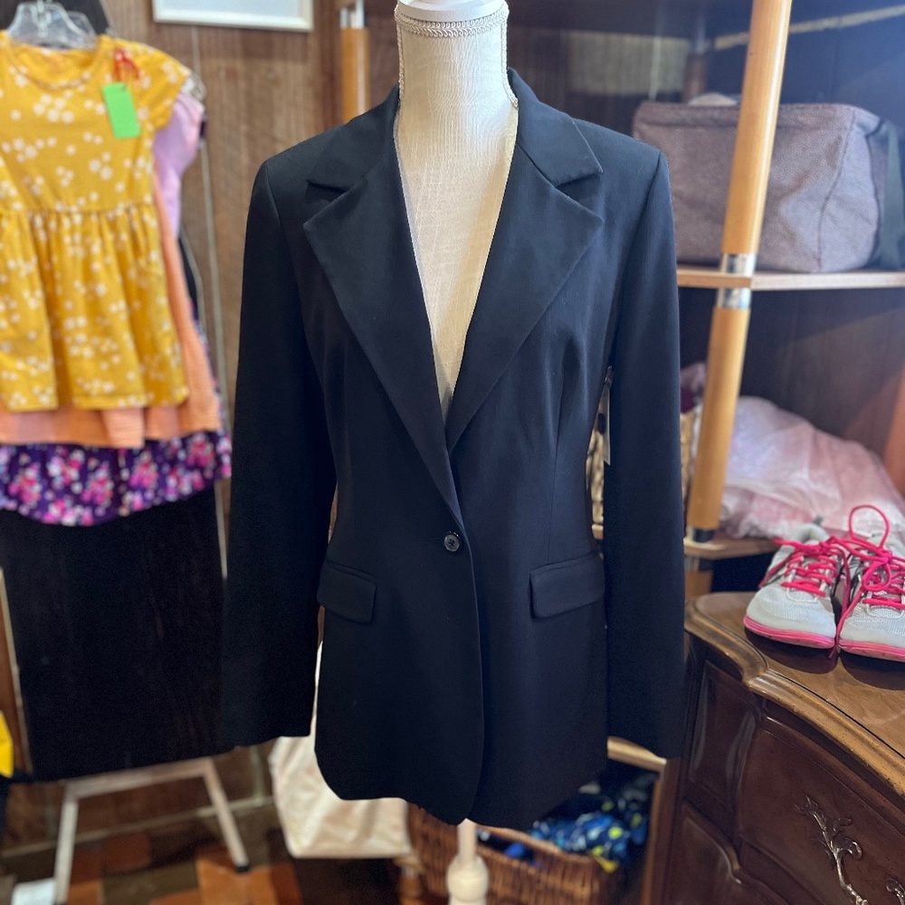 Essentials by ABS blazer black size 8